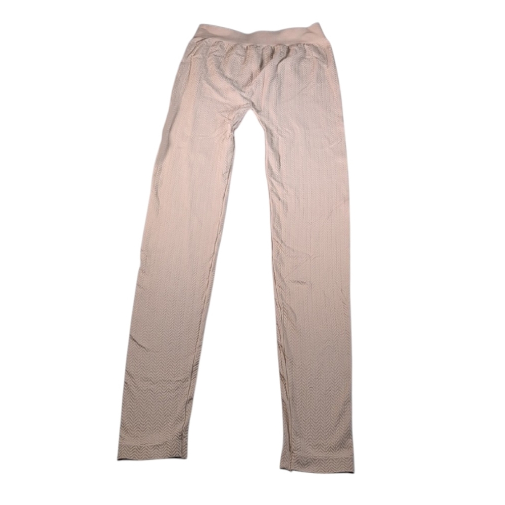 Spiritual Gangster Textured Tan Colored Athletic Yoga Leggings Size XS/S